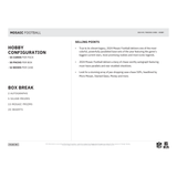 2024 Panini Mosaic Football Hobby Box